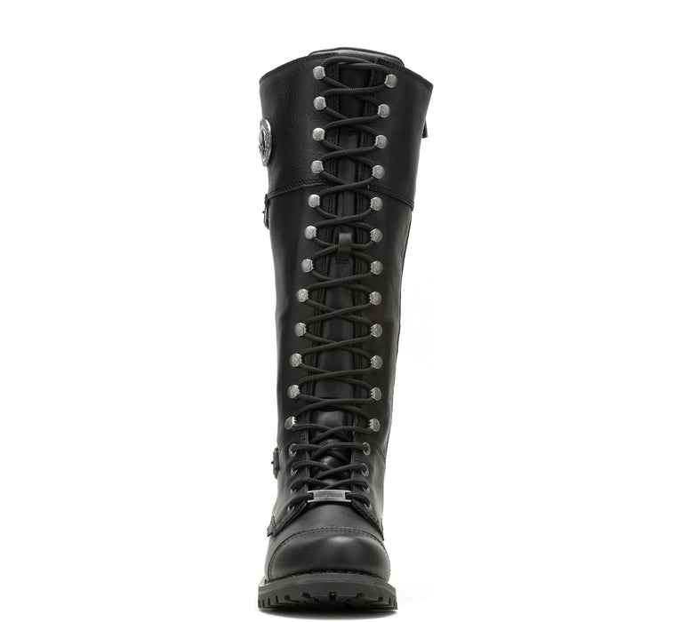 Women's Beechwood Leather Waterproof Riding Skull Boot