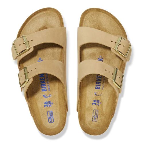 Arizona Soft Footbed Nubuck Leather - Sandcastle