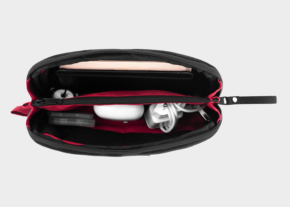 8000Kicks Apparel & Accessories Accessory & Tech Pouch in black hemp 5065008686705 Accessory & Tech Pouch in black hemp