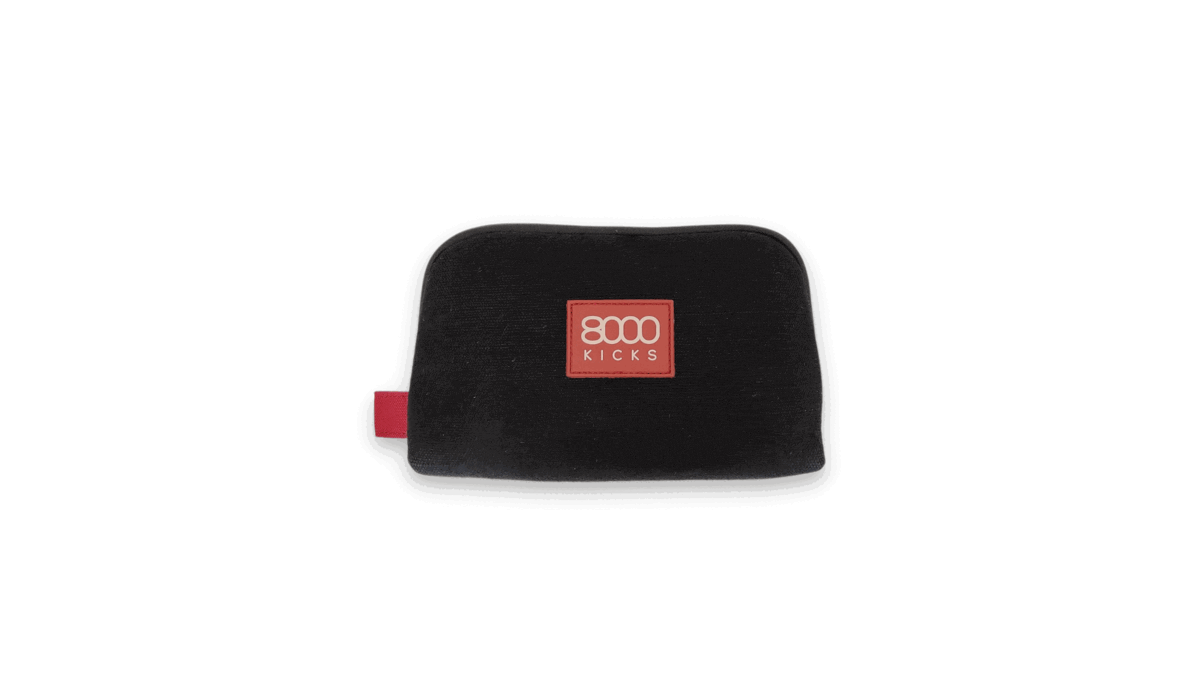 8000Kicks Apparel & Accessories Accessory & Tech Pouch in black hemp 5065008686705 Accessory & Tech Pouch in black hemp