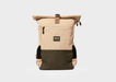 8000Kicks Backpack Everyday Hemp Rolltop Backpack in Beige and Green 5065008686033 Everyday Hemp Rolltop Backpack in Beige and Green