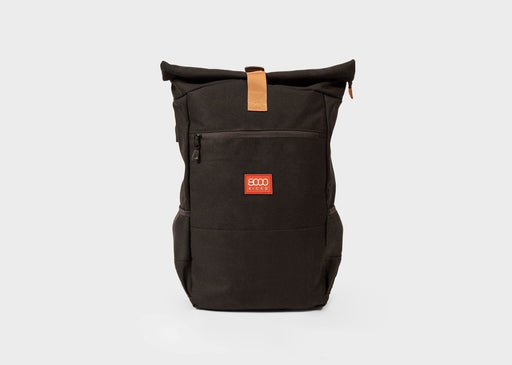 8000Kicks Backpack Everyday Hemp Rolltop Backpack in Black 5065008686040 Everyday Hemp Rolltop Backpack in Black