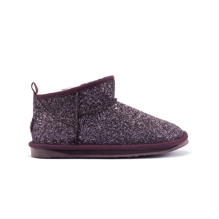 COSY ULTRA SHORT GLITTER PLUM
