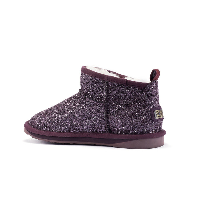 COSY ULTRA SHORT GLITTER PLUM