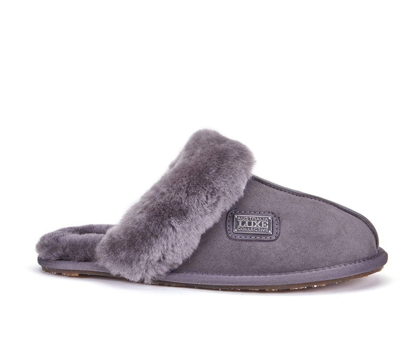 CLOSED MULE GRAY