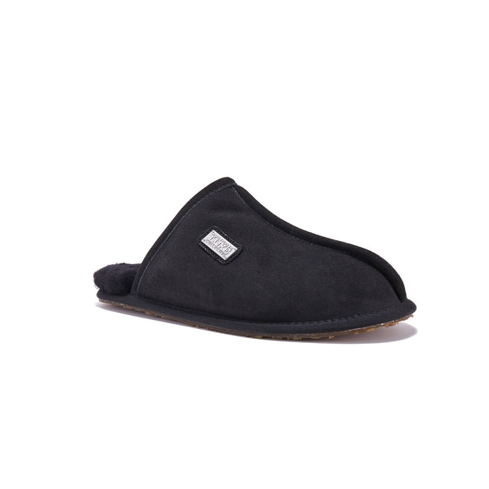 MENS CLOSED MULE BLACK