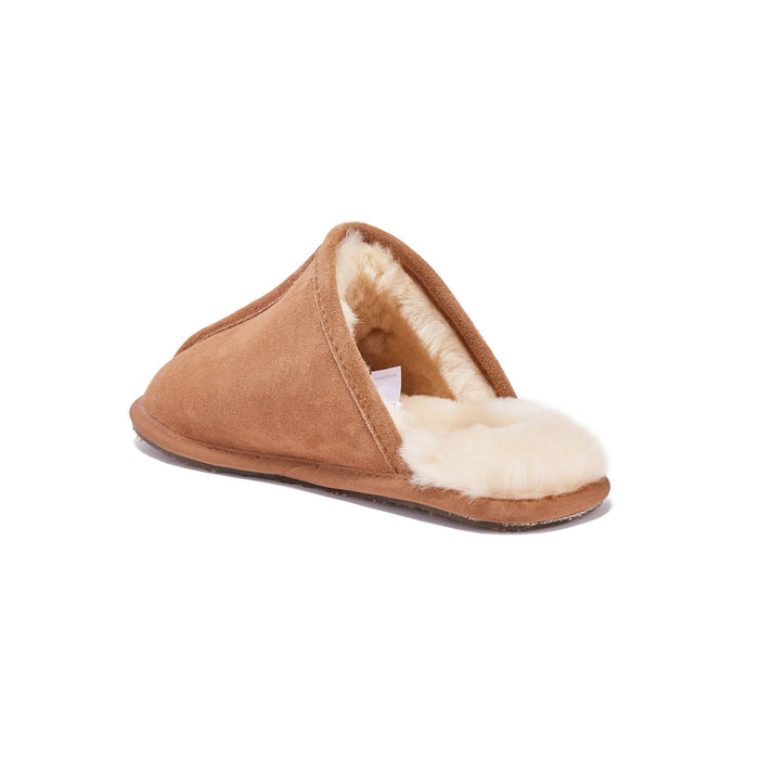 MENS CLOSED MULE CHESTNUT