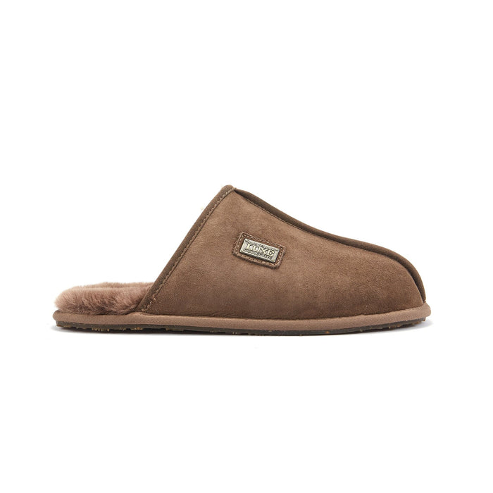 MENS CLOSED MULE CLAY
