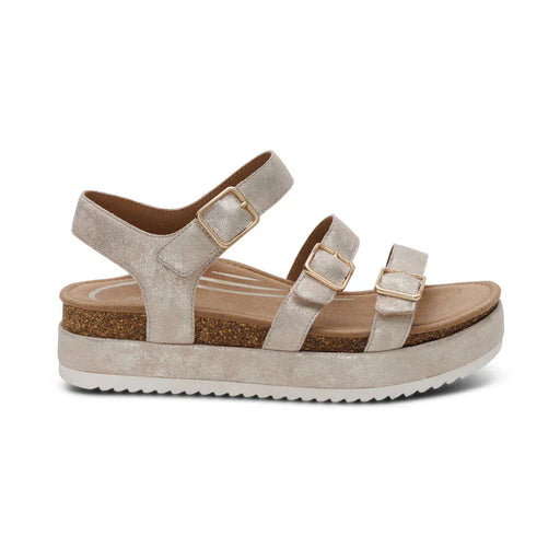 AETREX SANDAL Aria   Arch   Support   Platform   Sandal Aria   Arch   Support   Platform   Sandal / Champagne