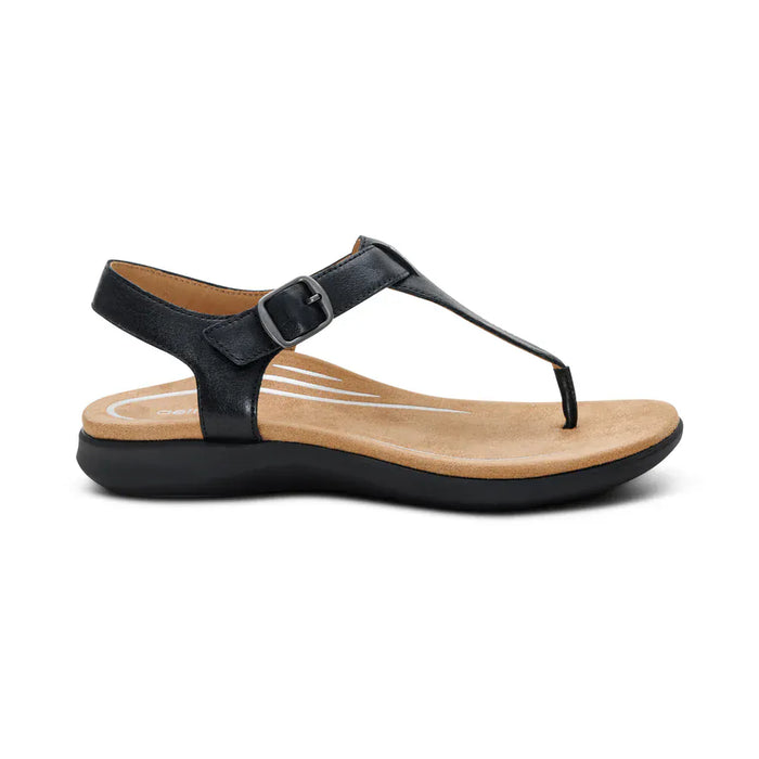AETREX SANDAL EU 35 ( US 5-5.5 ) / Black Tracey  Adjustable  Thong  Sandal Tracey  Adjustable  Thong  Sandal
