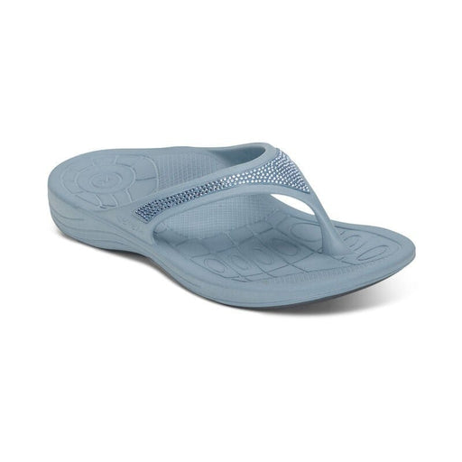 AETREX Sandals 5 / Blue Fiji Orthotic Sparkle Flips - Women Fiji Orthotic Sparkle Flips - Women