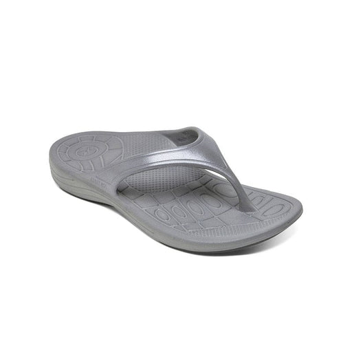 AETREX Sandals 5 / Grey Fiji Orthotic Flips - Women 045468380783 Fiji Orthotic Flips - Women
