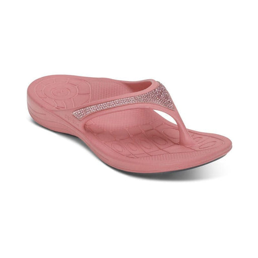 AETREX Sandals 5 / Rose Fiji Orthotic Sparkle Flips - Women Fiji Orthotic Sparkle Flips - Women
