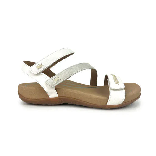 AETREX Sandals EU 35 ( US 5-5.5 ) / Medium / White strap Aetrex Gabby Adjustable Quarter Strap Sandal White Aetrex Gabby Adjustable Quarter Strap Sandal White