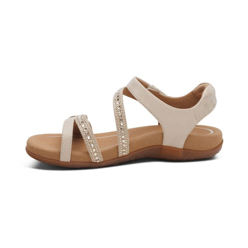 AETREX SANDALS Jess Adjustable Quarter Strap Sandal Jess Adjustable Quarter Strap Sandal / Champagne Sparkle
