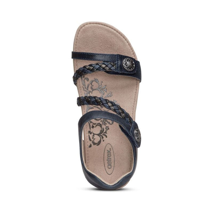 AETREX Sandals Jillian Braided Quarter Strap Sandal Jillian Braided Quarter Strap Sandal