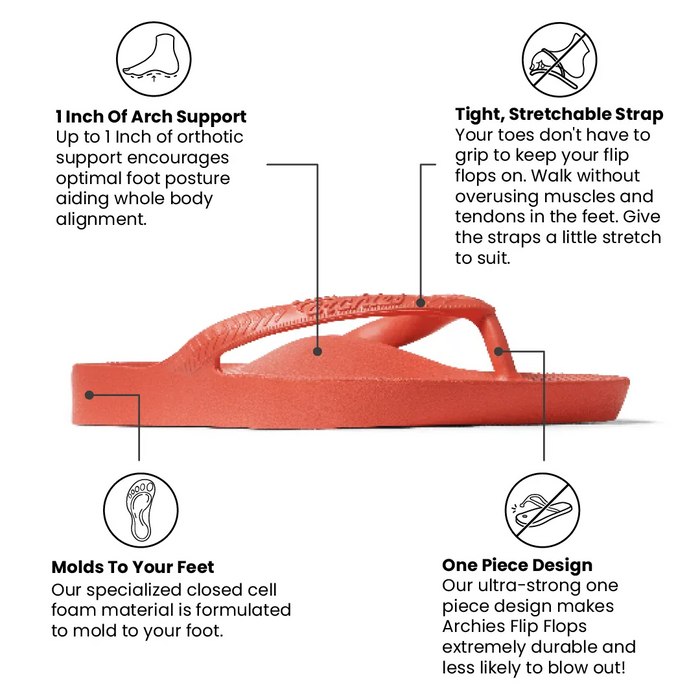 ARCHIES SANDAL Arch Support Flip Flops Arch Support Flip Flops