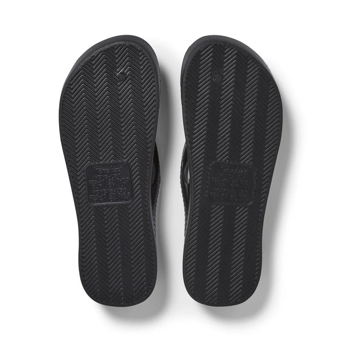 ARCHIES SANDAL Arch Support Flip Flops Black Arch Support Flip Flops Black
