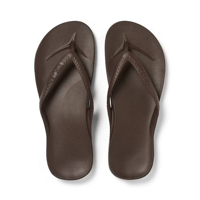 ARCHIES SANDAL Arch Support Flip Flops Brown Arch Support Flip Flops Brown