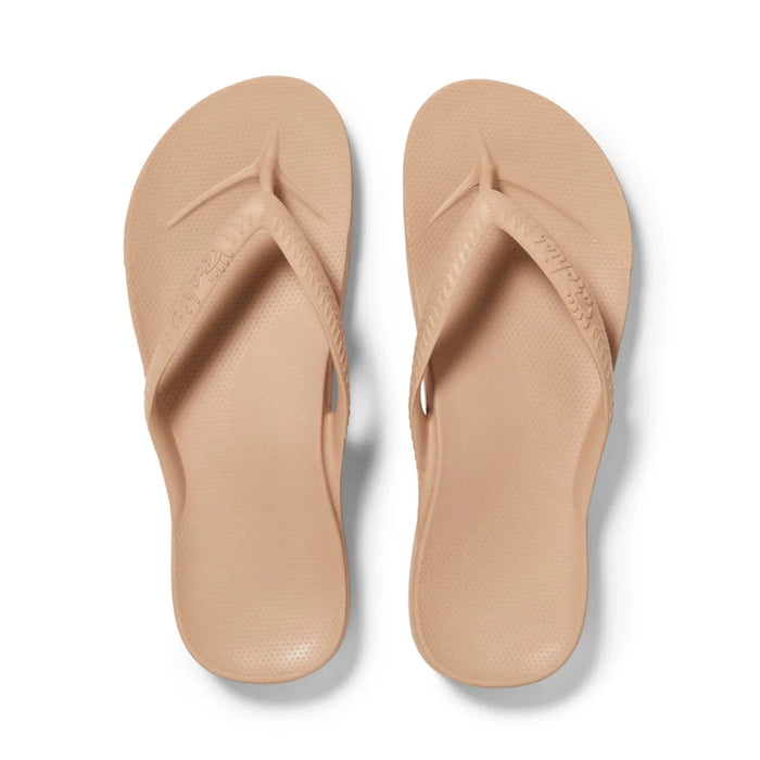 ARCHIES SANDAL Arch Support Flip Flops Tan Arch Support Flip Flops Tan