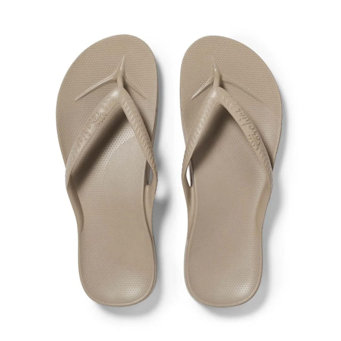 ARCHIES SANDAL Arch Support Flip Flops Taupe Arch Support Flip Flops Taupe