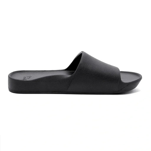 ARCHIES SANDAL WOMEN 5 / MEN 4 / Black Arch Support Slides Arch Support Slides