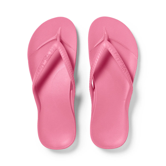 ARCHIES SANDAL WOMEN 5 / MEN 4 / Hot Pink Arch Support Flip Flops Arch Support Flip Flops