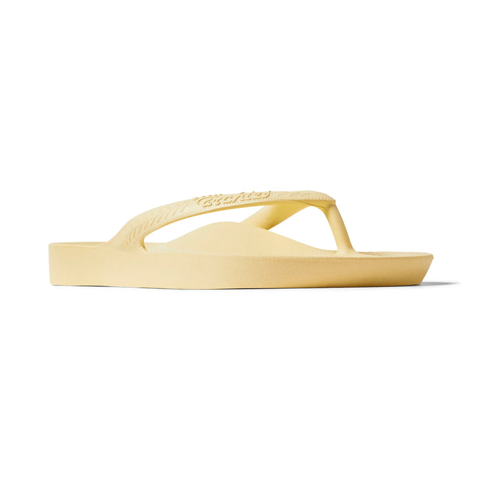 ARCHIES SANDAL WOMEN 5 / MEN 4 / Lemon Arch Support Flip Flops Arch Support Flip Flops