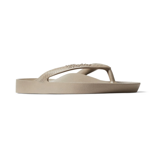 ARCHIES SANDAL WOMEN 5 / MEN 4 / Taupe Arch Support Flip Flops Arch Support Flip Flops