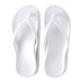 ARCHIES SANDAL WOMEN 5 / MEN 4 / White Arch Support Flip Flops Arch Support Flip Flops