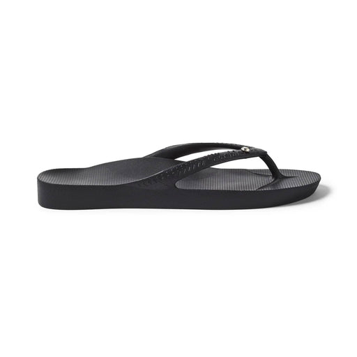 ARCHIES SANDALS 5 / Crystal Black Arch Support Flip Flops Crystal Black 9350311006415 Arch Support Flip Flops Crystal Black