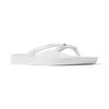 ARCHIES SANDALS 5 / Crystal White Arch Support Flip Flops Crystal Arch Support Flip Flops Crystal