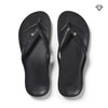 ARCHIES SANDALS Arch Support Flip Flops Crystal Black Arch Support Flip Flops Crystal Black