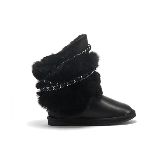 Australia Luxe Collective BOOTS 5 / SATIN BLACK ATILLA SHORT SATIN BLACK 5056445029538 ATILLA SHORT SATIN BLACK