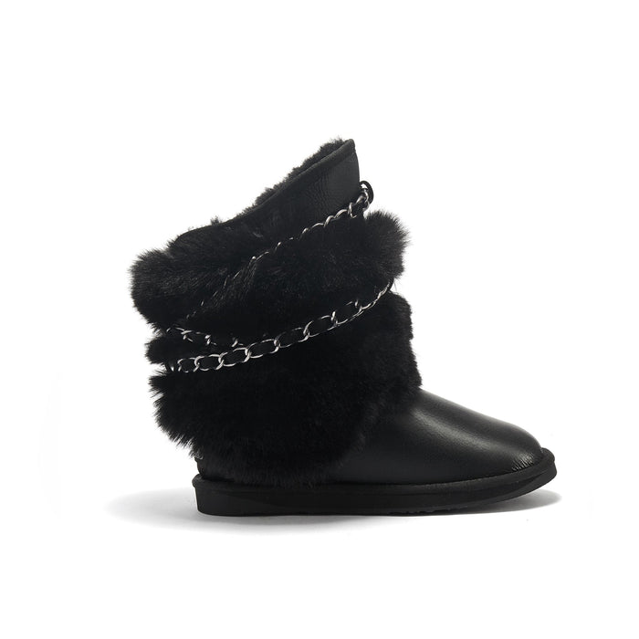 Australia Luxe Collective BOOTS 5 / SATIN BLACK ATILLA SHORT SATIN BLACK 5056445029538 ATILLA SHORT SATIN BLACK