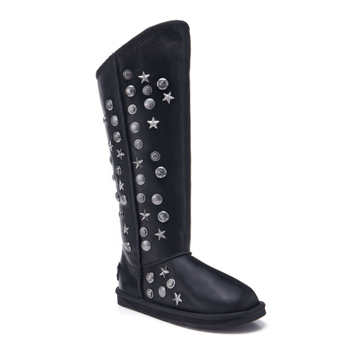 Australia Luxe Collective BOOTS ANGEL TALL SATIN BLACK ANGEL TALL SATIN BLACK