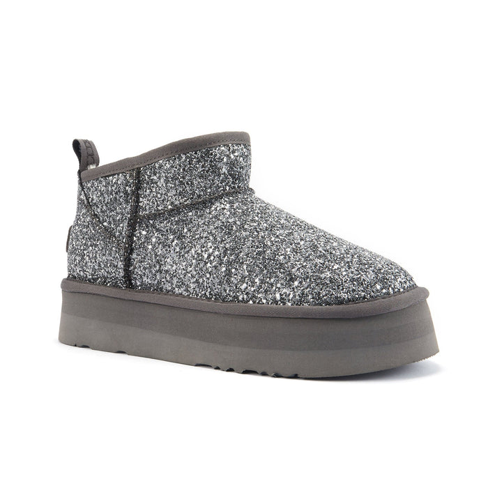 Australia Luxe Collective BOOTS COSY ULTRA PLATFOAM GLITTER PEWTER COSY ULTRA PLATFOAM GLITTER PEWTER