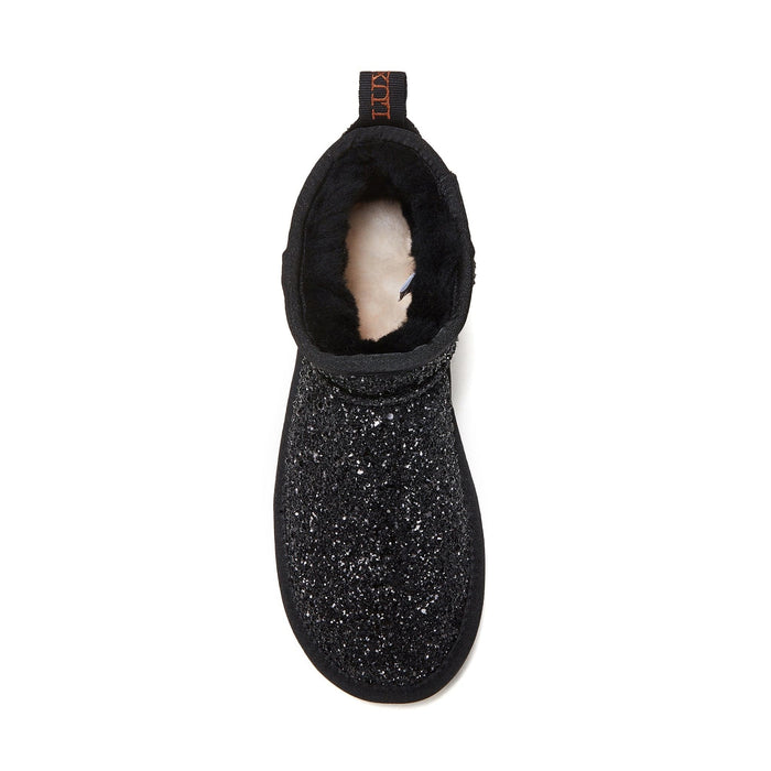 Australia Luxe Collective BOOTS COSY ULTRA SHORT GLITTER BLACK COSY ULTRA SHORT GLITTER BLACK