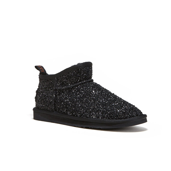Australia Luxe Collective BOOTS COSY ULTRA SHORT GLITTER BLACK COSY ULTRA SHORT GLITTER BLACK