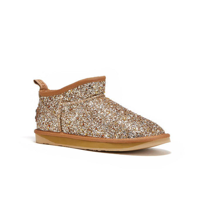 Australia Luxe Collective BOOTS COSY ULTRA SHORT GLITTER GOLD COSY ULTRA SHORT GLITTER GOLD