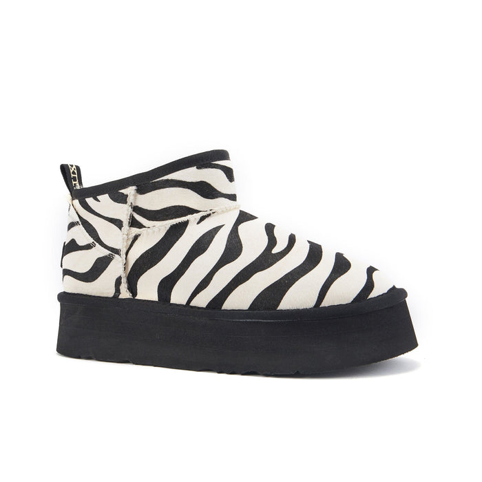 Australia Luxe Collective BOOTS COSY ULTRA SHORT PLATFOAM BLACK ZEBRA COSY ULTRA SHORT PLATFOAM BLACK ZEBRA