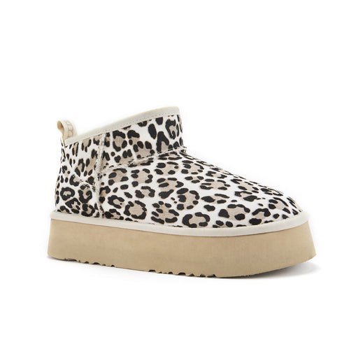 Australia Luxe Collective BOOTS COSY ULTRA SHORT PLATFOAM SNOW LEOPARD COSY ULTRA SHORT PLATFOAM SNOW LEOPARD