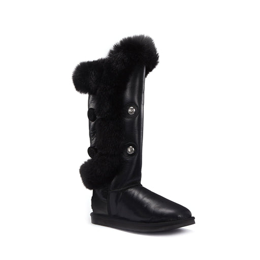 Australia Luxe Collective BOOTS NORDIC TALL SATIN BLACK NORDIC TALL SATIN BLACK