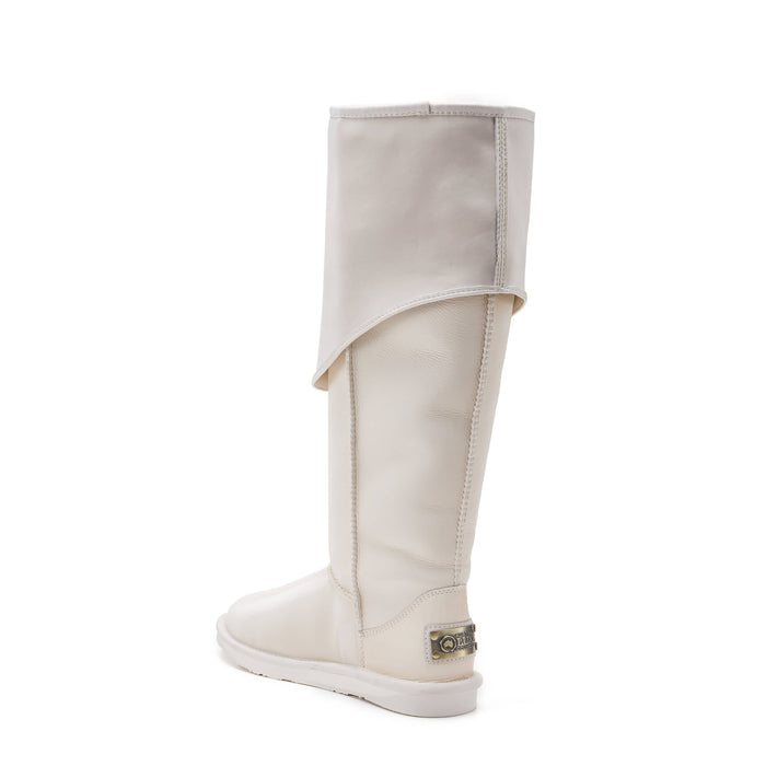 Australia Luxe Collective BOOTS SLOUCH TALL SATIN PALE SLOUCH TALL SATIN PALE