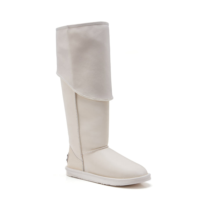 Australia Luxe Collective BOOTS SLOUCH TALL SATIN PALE SLOUCH TALL SATIN PALE