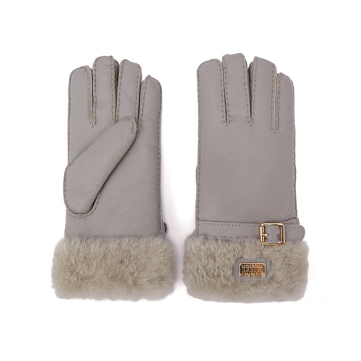 Australia Luxe Collective GLOVES CUFF GLOVES LEATHER ICE GRAY CUFF GLOVES LEATHER ICE GRAY