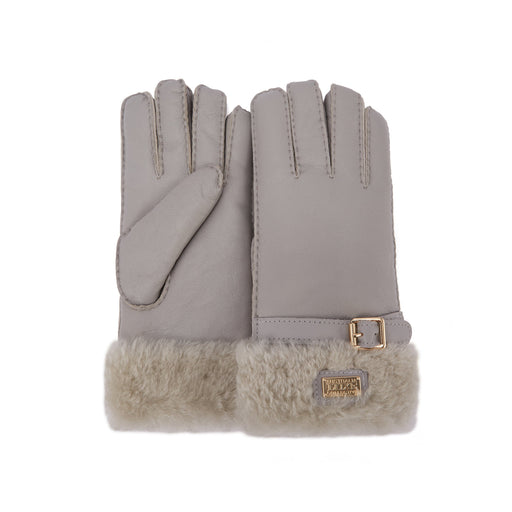 Australia Luxe Collective GLOVES CUFF GLOVES LEATHER ICE GRAY CUFF GLOVES LEATHER ICE GRAY