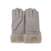 Australia Luxe Collective GLOVES CUFF GLOVES LEATHER ICE GRAY CUFF GLOVES LEATHER ICE GRAY
