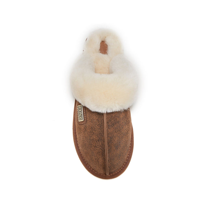 Australia Luxe Collective SLIPPERS CLOSED MULE AVIATOR CHESTNUT CLOSED MULE AVIATOR CHESTNUT