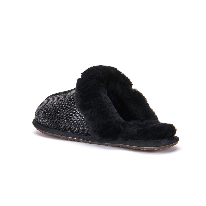 Australia Luxe Collective SLIPPERS CLOSED MULE GLITTER BLACK CLOSED MULE GLITTER BLACK